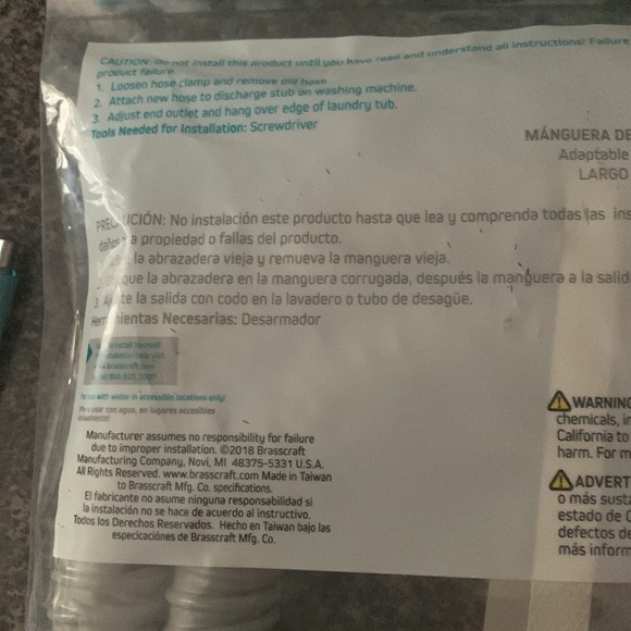 Peerless Washing Machine Discharge Hose. Fits 1inch to 1 1/4 inch - Picture 5 of 7
